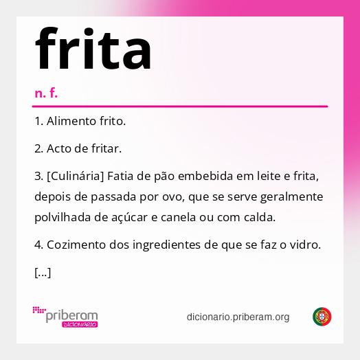 Significado de frita